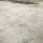 Concreto desgastado antes da aplicação de poliuretano